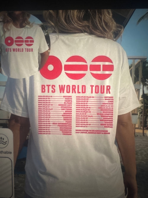 Camisa de BTS Arirang World Tour
