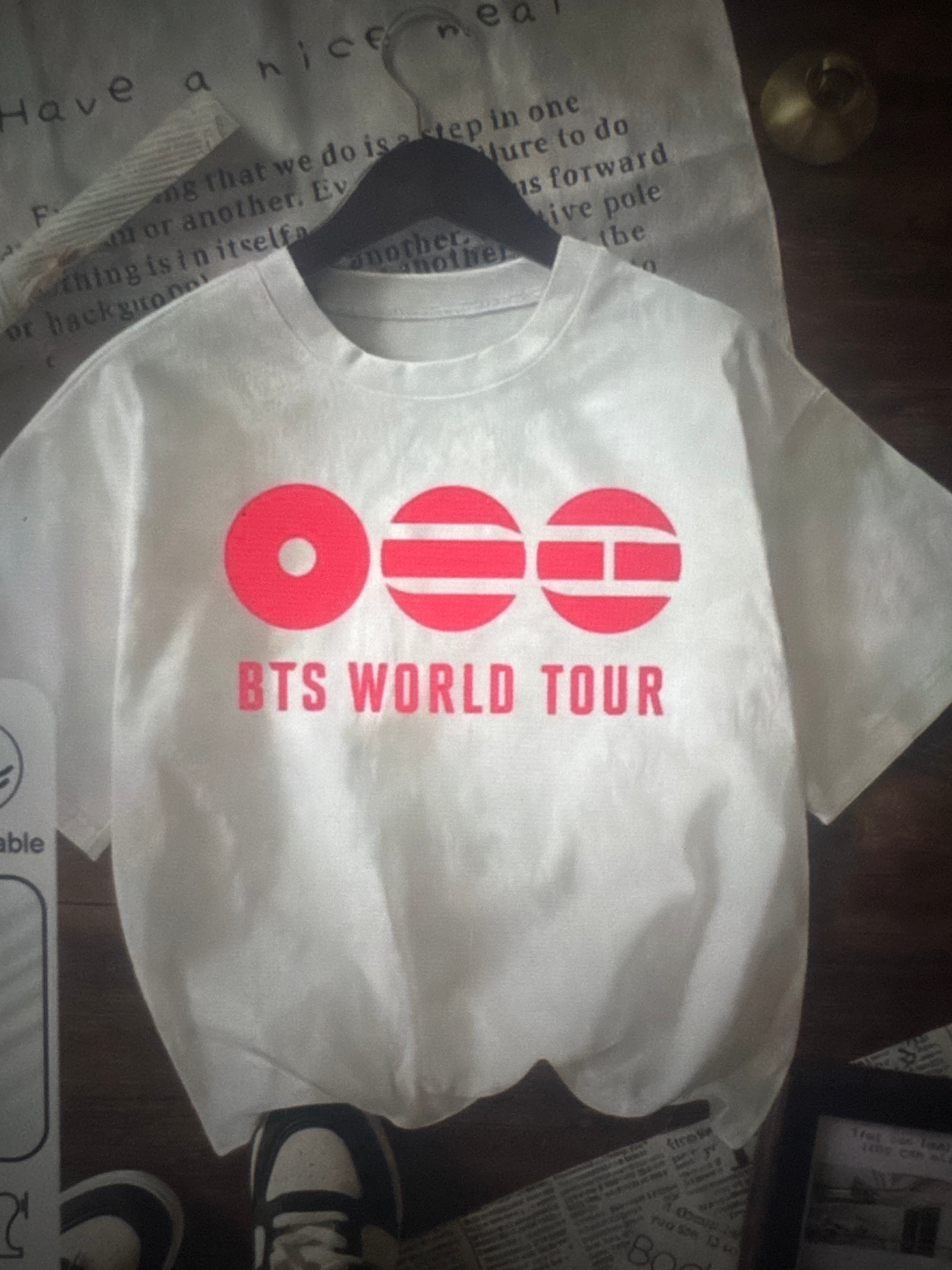Camisa de BTS Arirang World Tour